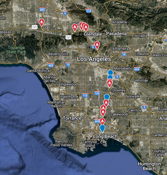 Map of shorebird survey area